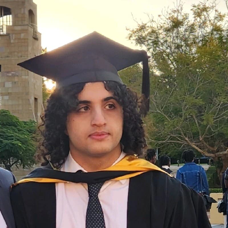 Leo Sharif at his graduation